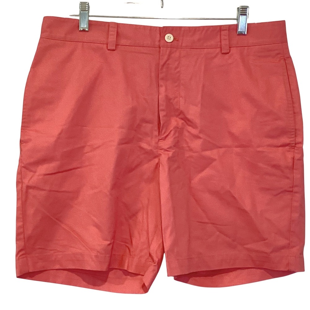 NWT Vineyard Vines Mens Classic Fit 7' Club Short Watermelon Coral - Size 34